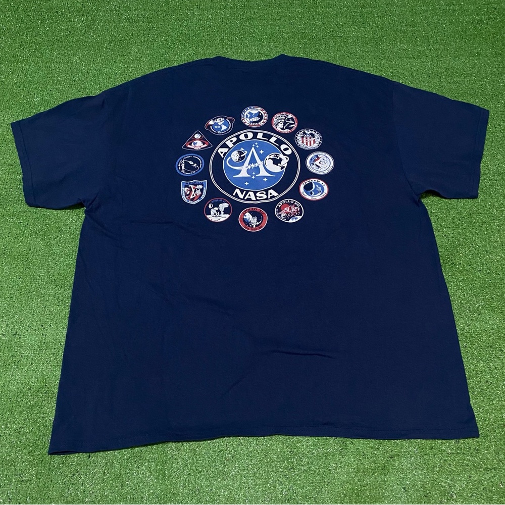 NASA Apollo 11 50th Anniversary T-Shirt 2XL Blue Mission Patches Spacecore